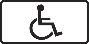 Дорожный знак 7.17 Инвалиды