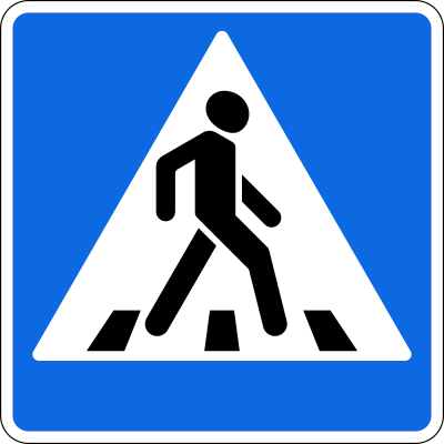 Дорожный знак 5.16.1 Пешеходный переход