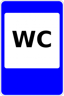 Дорожный знак 6.13 Туалет